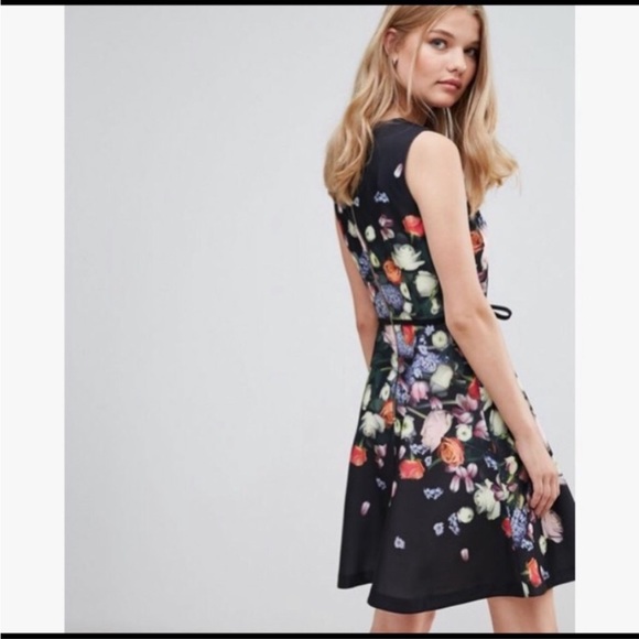 Ted Baker Izobela Kensington Floral Dress, Size 0 - Picture 4 of 4